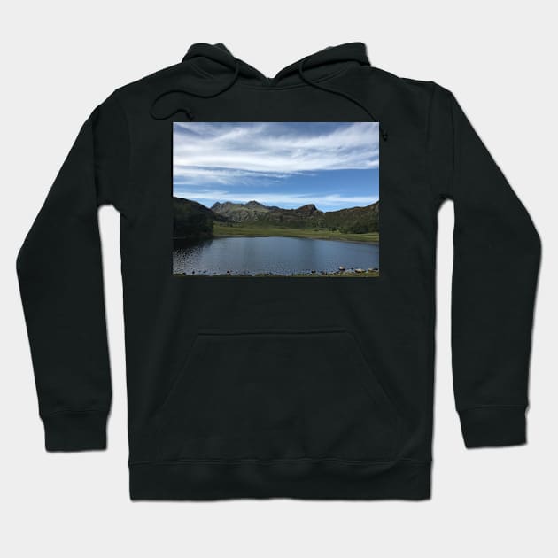 lake district langdale pikes blea tarn Hoodie by acolename1